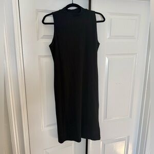 Black bodycon midi dress